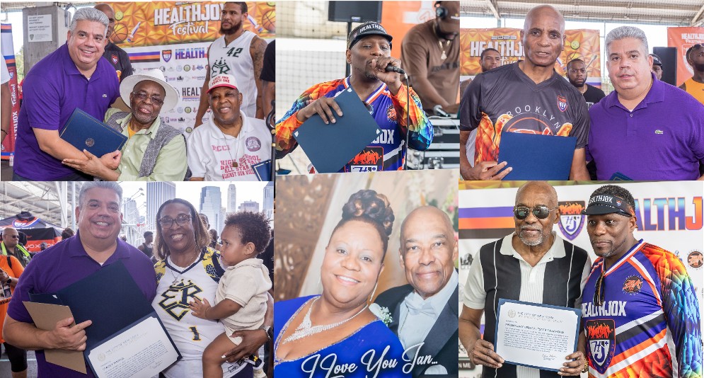 The Brooklyn District Attorney - Eric Gonzalez presented Citations to NYC's basketball elites and community leaders provided by Mayor Eric Adams and The City of New York.